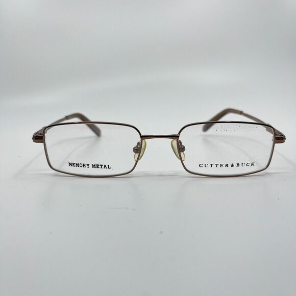 Cutter & Buck Eyeglasses Frames SPYGLASS GUNMETAL Brown 52-18-140 H6776 - Picture 2 of 8